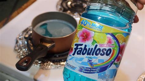 Why boil fabuloso - 721. 135. Mar 31, 2015. Ratings: Yes my country ass boils Fabuloso, don’t judge me :28: Gather 'round for a lil story yall :1234: So I’m up early and get ready for a bath. While the water is running, I’m in the kitchen, pouring a pot half full with lavender Fabuloso. I turn it up close to high because I wanted the scent to start up before ...
